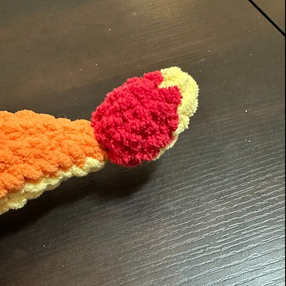 Charmander, hand crocheted, 16" long - Picture 3 of 5